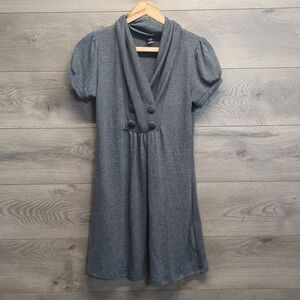 Delirious Los Angeles Charcoal Mini Sweater Dress Women's Size Medium